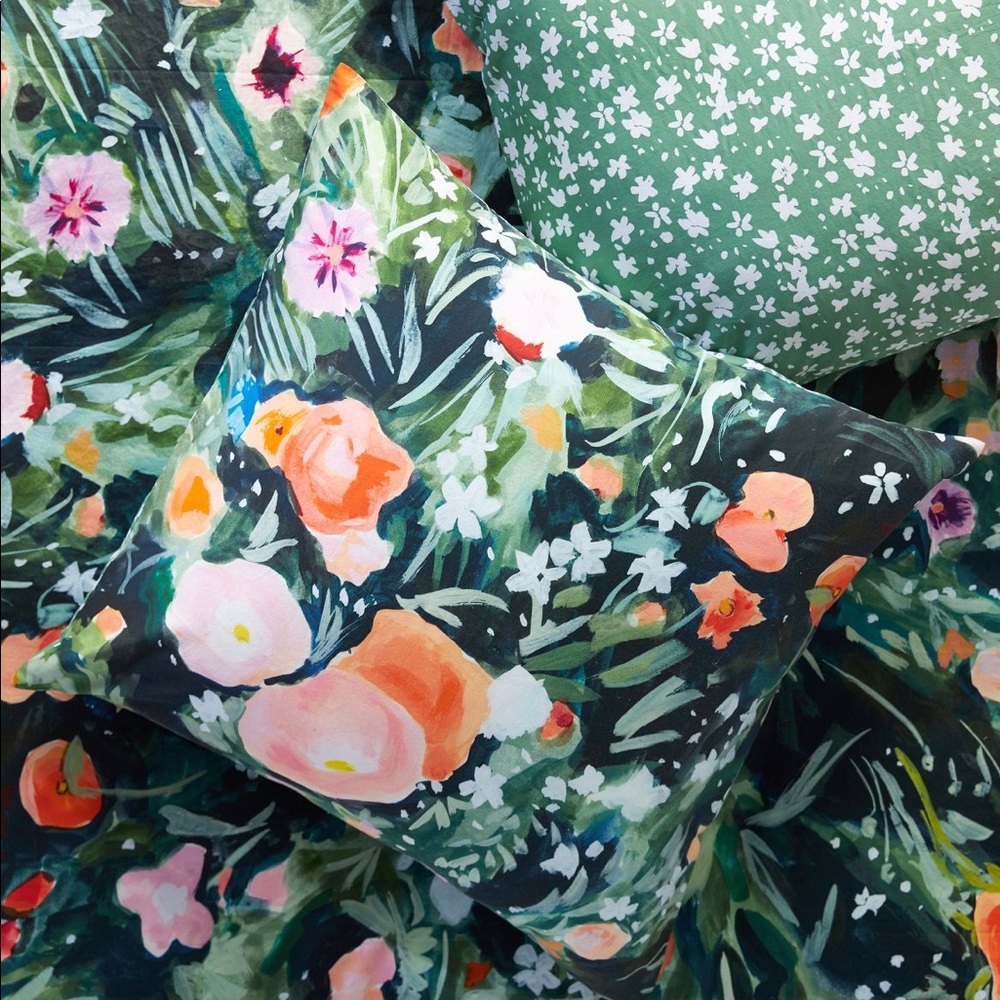 X2 TWO !! Euro shams Anthropologie Holly